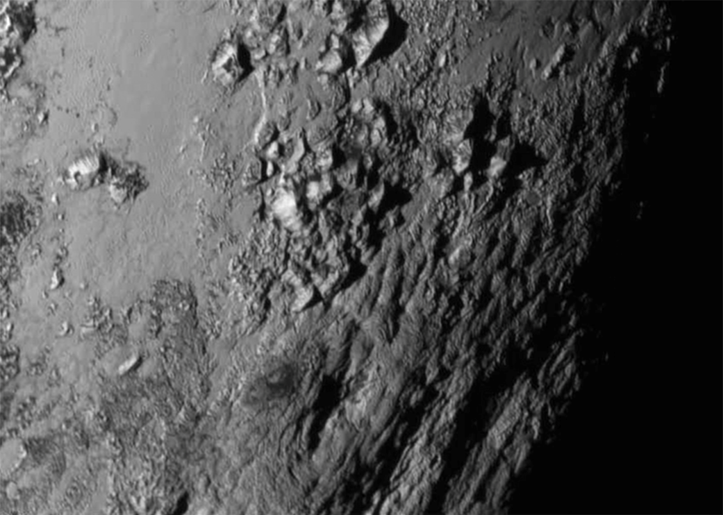 Pluto’s mountains