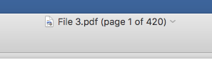 Title bar of PDF in Preview