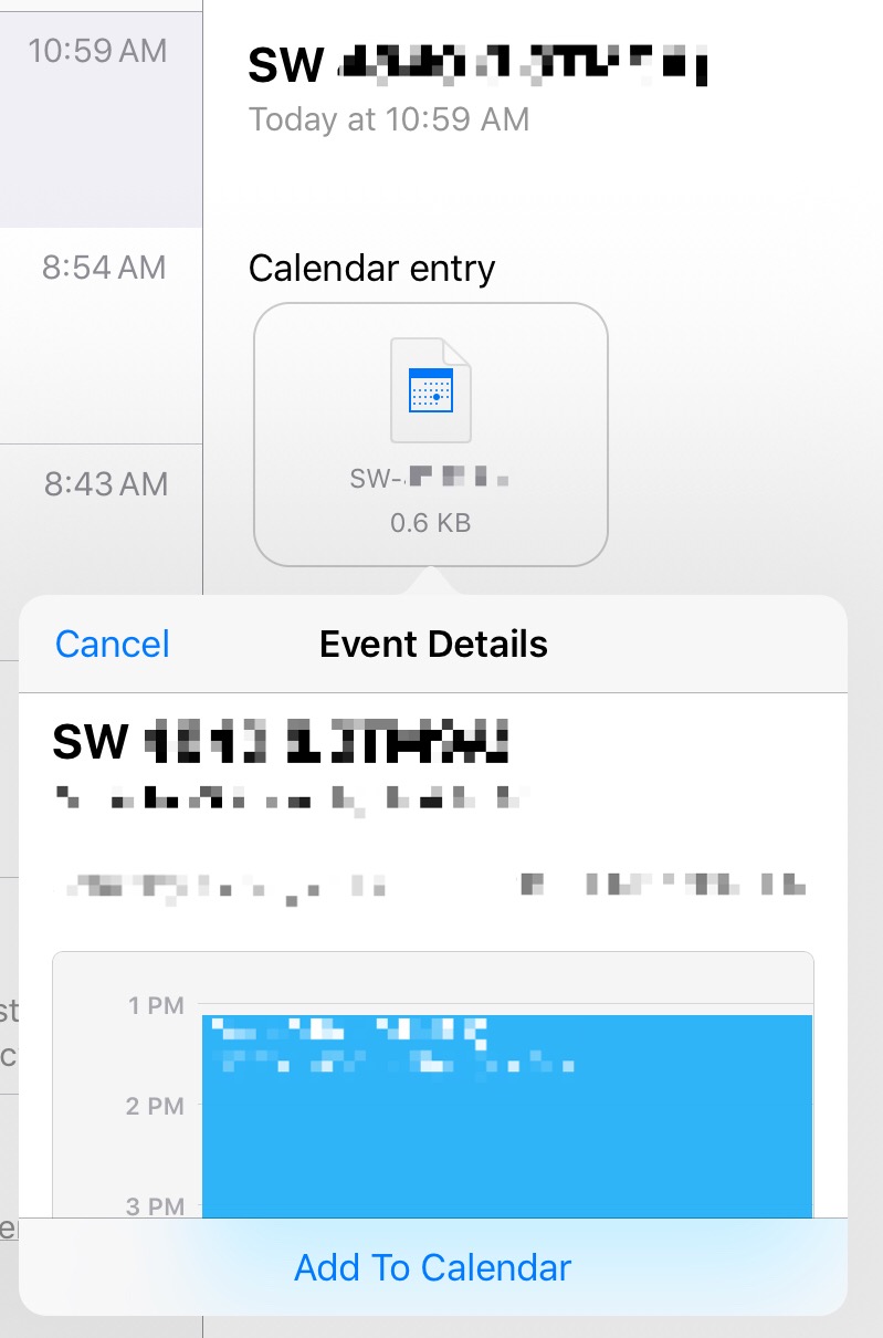 Add emailed event to calendar