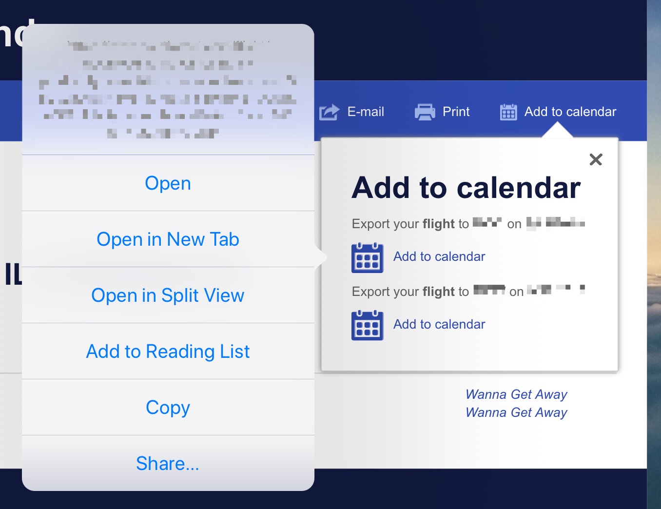 Adding SWA calendar events on iOS All this