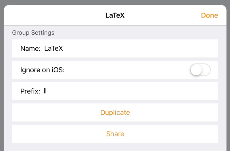 LaTeX snippet prefix definition