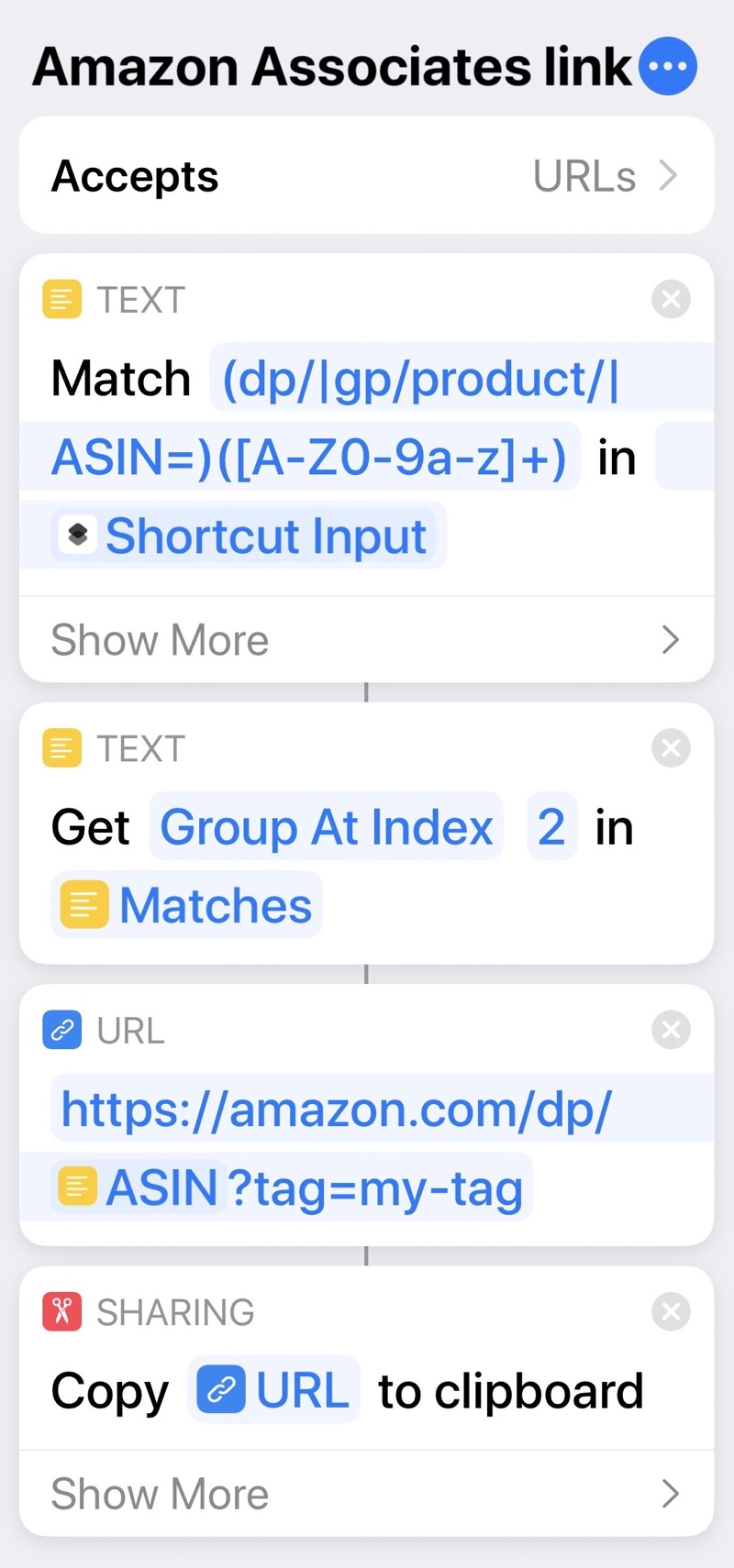 Amazon Associates shortcut