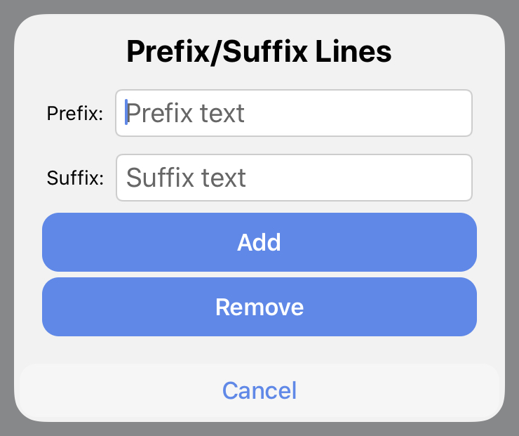 Drafts Prefix-Suffix