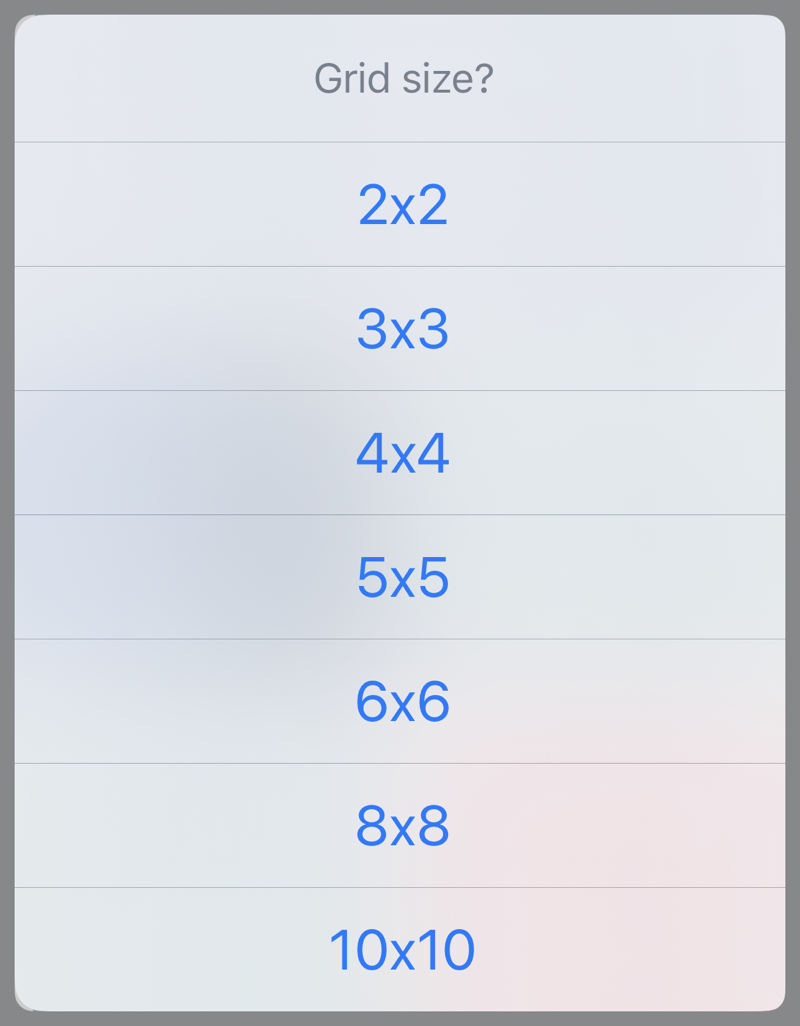 Choosing grid size