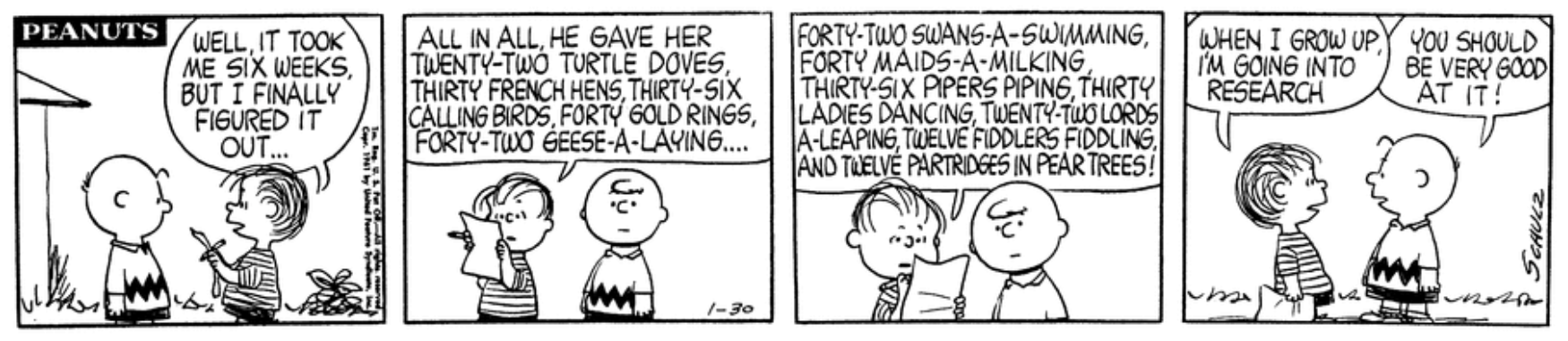 Peanuts for 1961-01-30