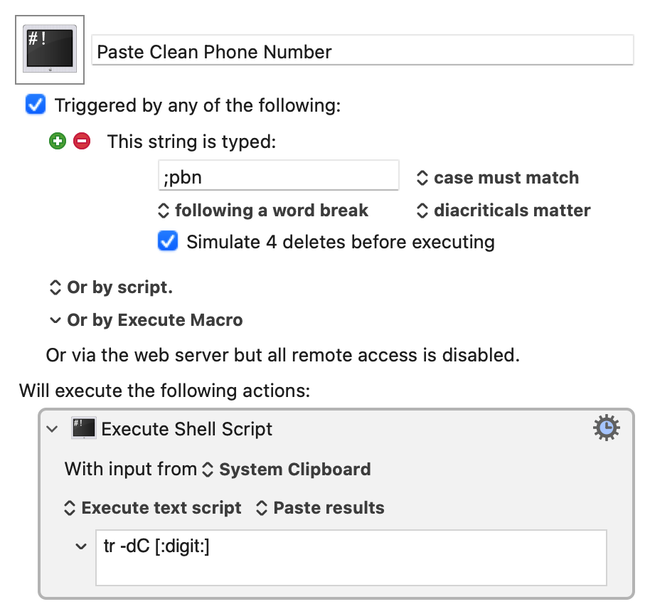 KM Paste Clean Phone Number