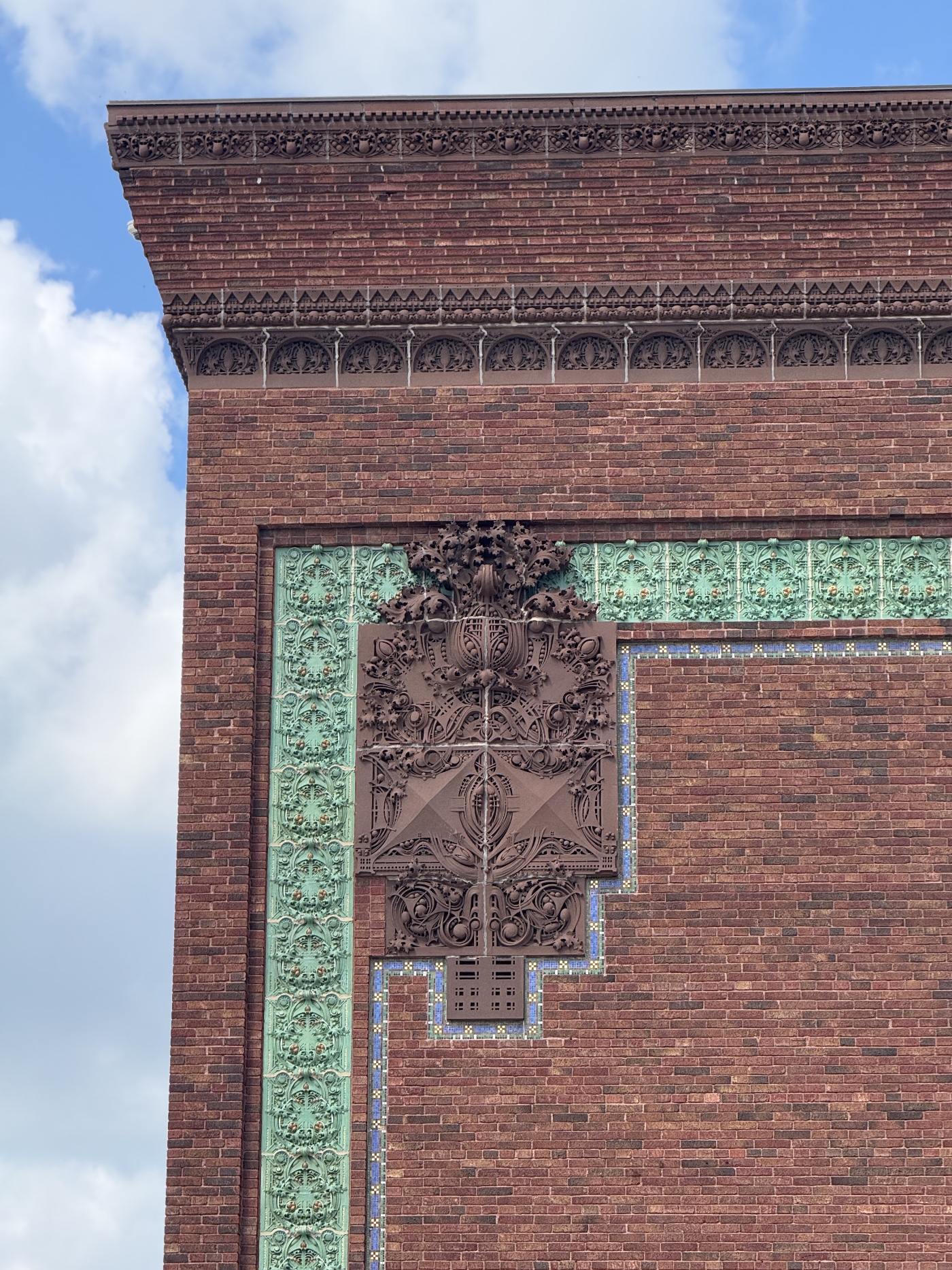 Upper corner of building