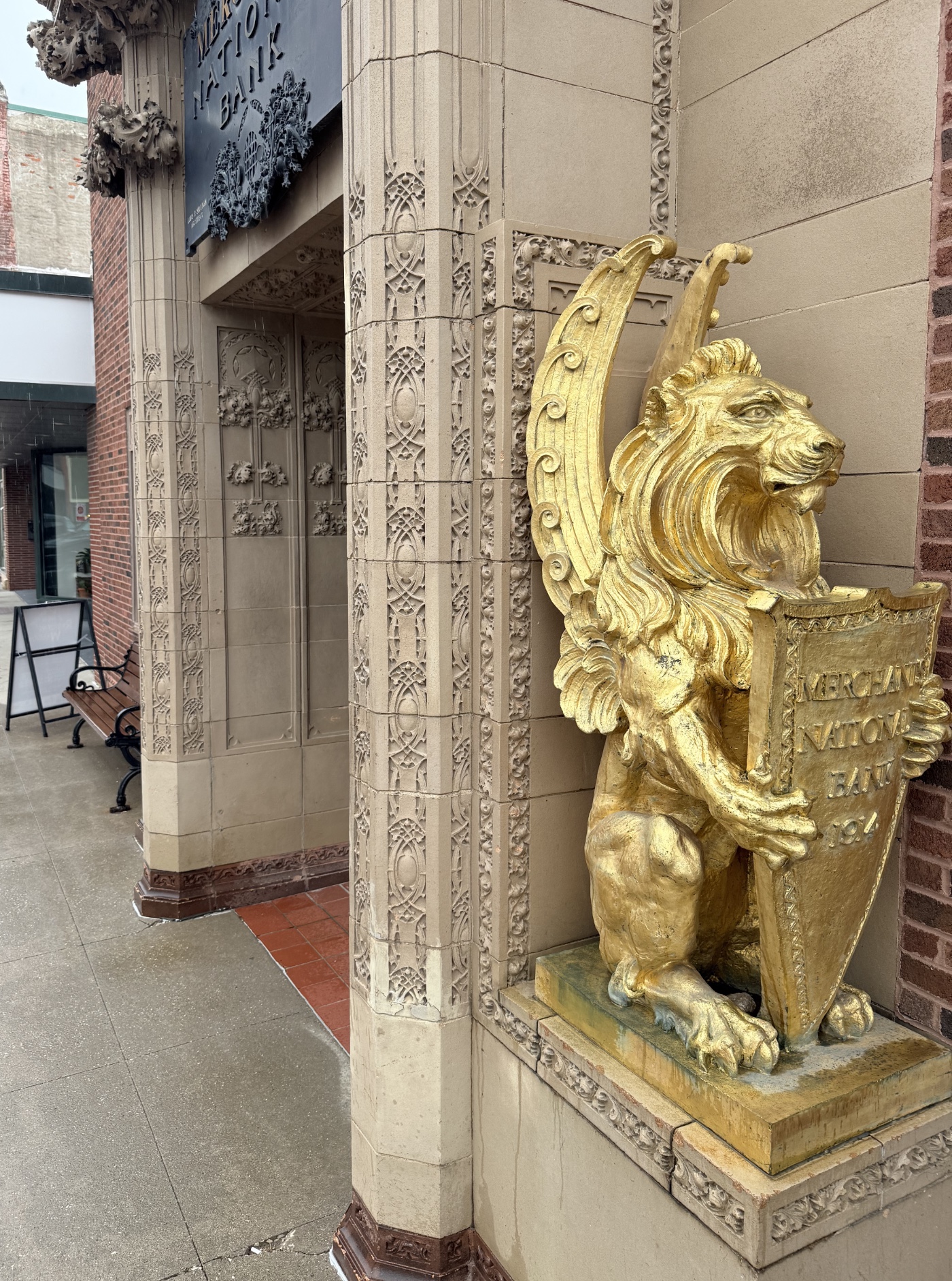 Edge of entranceway