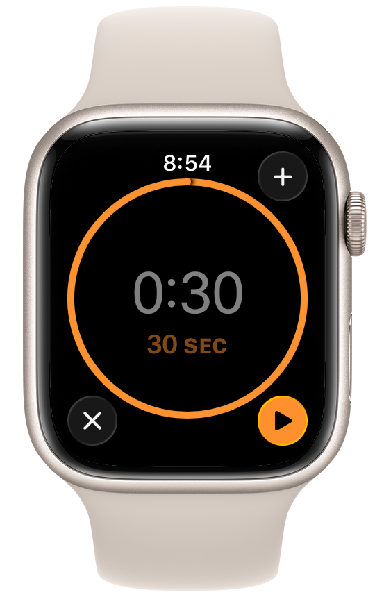Watch after tapping 30 second complication Watch after tapping 30 second complication
