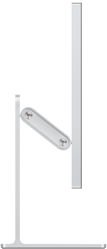 Height-adjustable Studio Display in profile