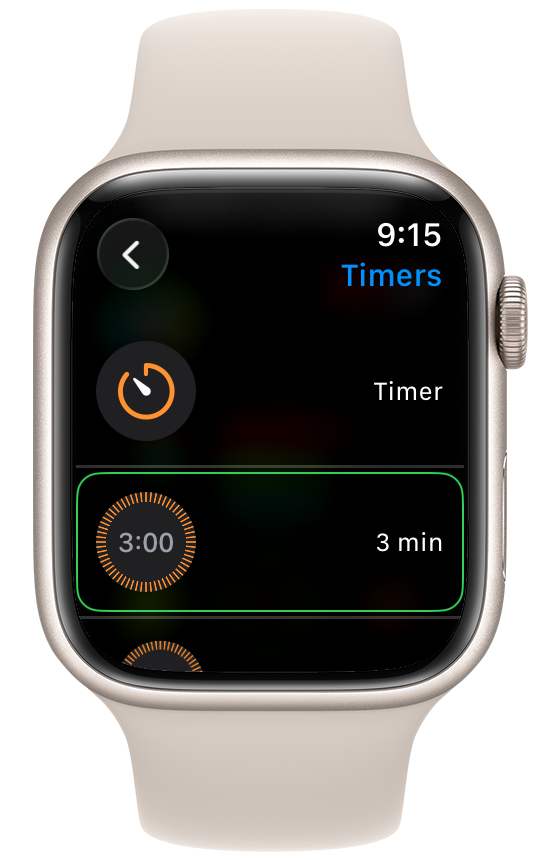 Apple Watch complication setting