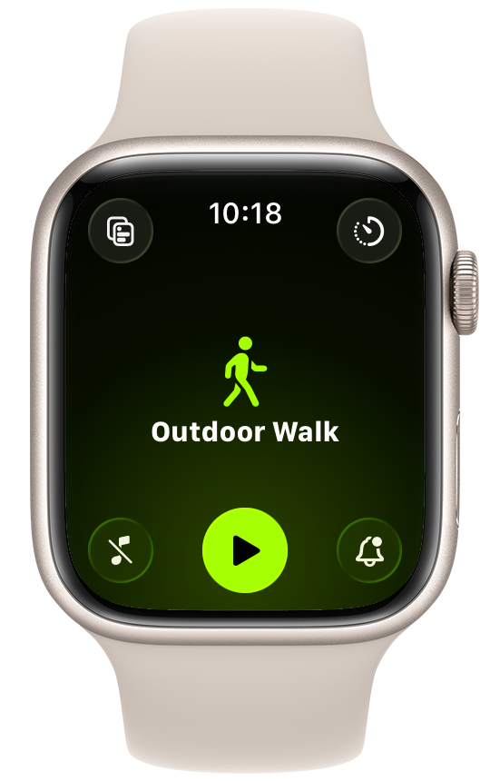Watch Workouts screen