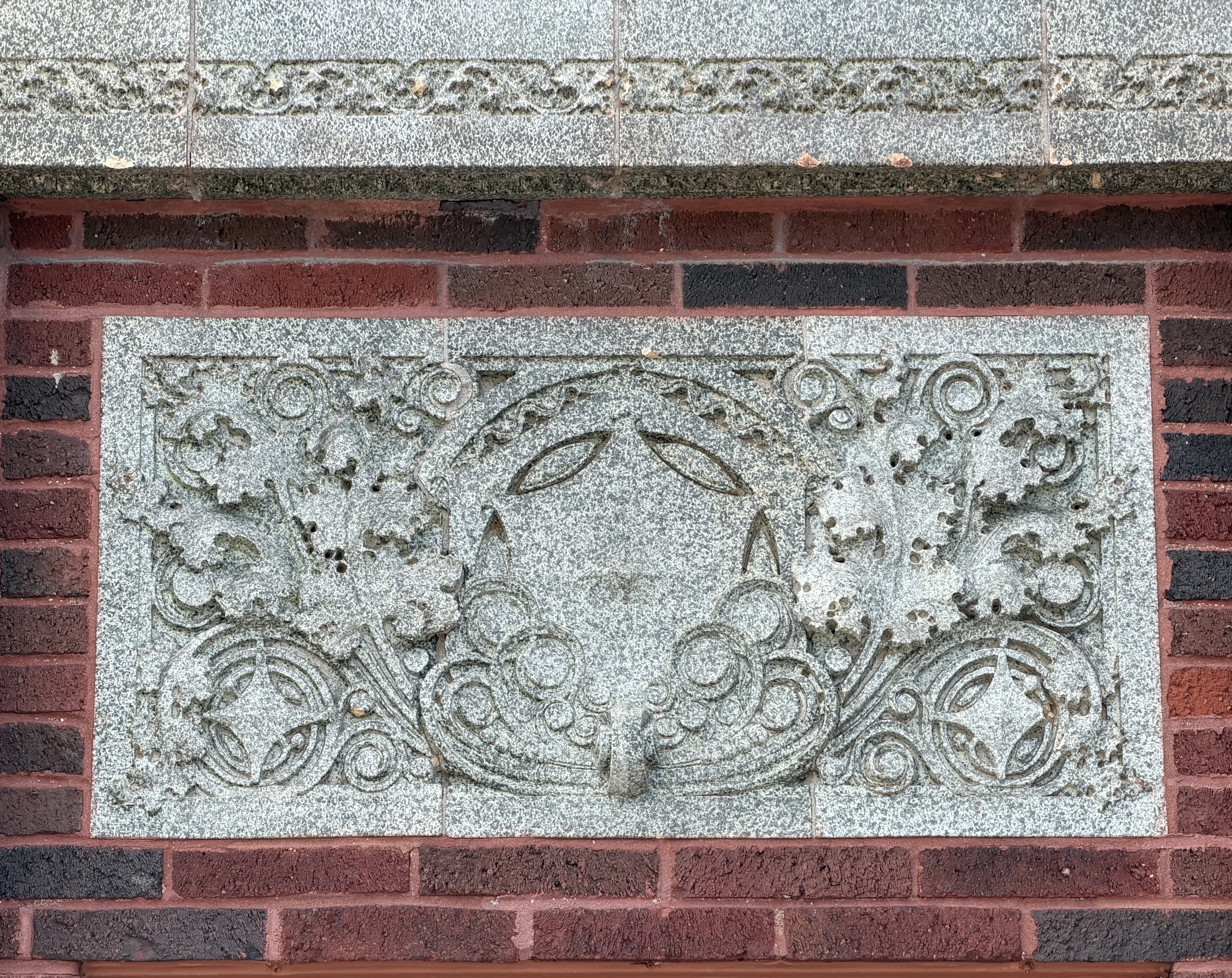 Block above west window