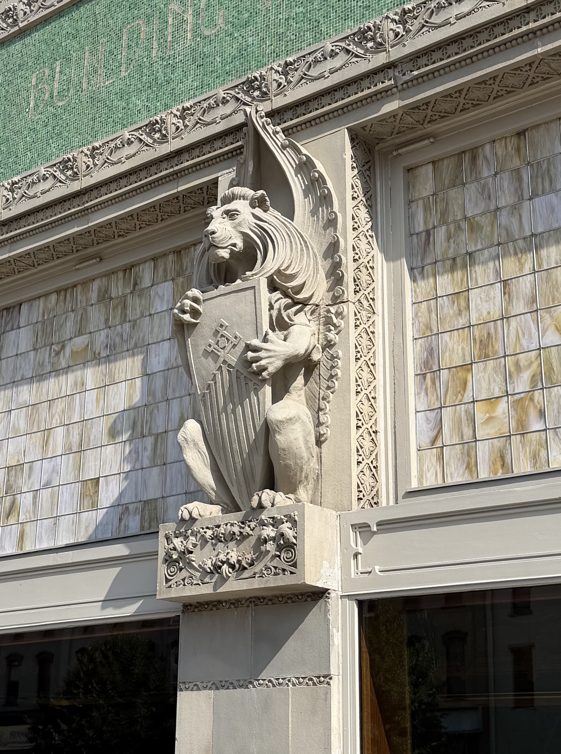 Lion on south side