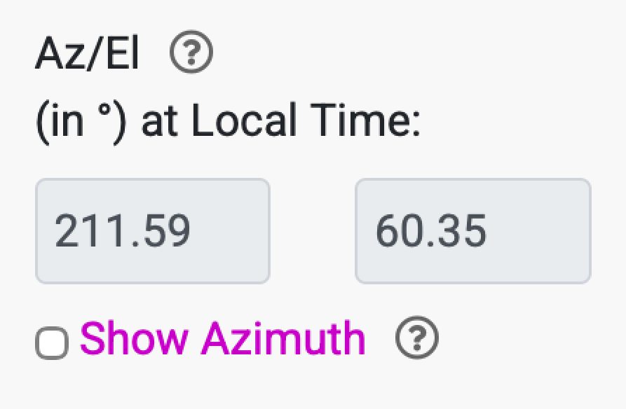 NOAA Sun azimuth and altitude NOAA Sun azimuth and altitude